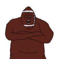 american_football ball blart brown_skin crossed_arms football glasses objectsoy open_mouth soyjak variant:blartjak // 876x921 // 18.6KB