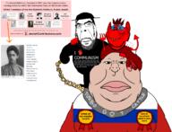 Cobson_face award bolsheviks chain collar goy imp impish judaism lenin meximutt russia slave slavic subvariant:meximutt_front4 text trotsky variant:cobson variant:impish_soyak_ears variant:meximutt // 1371x1050 // 688.5KB