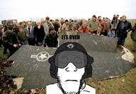 1999 closed_eyes f-117_nighthawk helmet irl irl_background its_over kosovo military nato pilot serbia text variant:markiplier_soyjak yugoslav_wars yugoslavia // 685x476 // 415.4KB