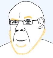 blond blue_eyes closed_mouth glasses remastered smile soyjak stubble subvariant:narge transparent_background trend:aryan variant:cobson // 760x828 // 41.2KB