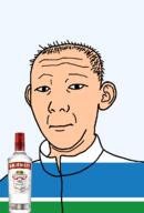 1864 alcohol bottle closed_mouth clothes ear flag flag:sverdlovsk_oblast hair neutral oblast russia smirnoff soyjak sverdlovsk_oblast text track_suit transparent transparent_background variant:kuzjak vodka white_skin // 810x1192 // 117.8KB