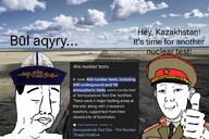 clothes hat irl_background kazakh_language kazakhstan kgb nuclear sad smile soviet_union text thumbs_up variant:chudjak variant:kuzjak // 1080x720 // 456.1KB
