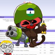 blond bloodshot_eyes brown_skin clenched_teeth crying glasses helmet hunky_twink_sex_machine jartycuck lesotho lips minigun monkey nate nigger red_lips red_shirt seething soyjak soyjak_party soyteen stubble subvariant:fun_sized_feraljak tail tear variant:feraljak yellow_hair // 657x654 // 261.8KB