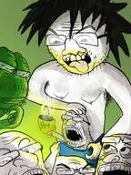 amphibian coffee frog glasses kill_op meta:leaky meta:op_is_a_retarded_lazy_faggot_for_not_tagging_his_own_shit meta:tagme nas:pepe open_mouth penis pepe_the_frog pointing stubble variant:unknown // 1536x2048 // 1.2MB