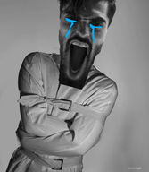 beard crying gigachad grey_skin jacket looking_at_you mental_illness mentally_ill nas:gigachad open_mouth psycho schizo schizophrenia sleek_n_tears straightjacket stretched_mouth teeth teeth_showing // 941x1080 // 497.9KB