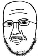 closed_mouth glasses mustache soyjak stubble variant:unknown // 266x391 // 45.5KB