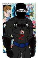Warrior-Z(user) arabic_text balaclava bat batman batman_(series) buff caligraphy flag flag:norway flag:shahada full_body iron islam kratos kufic muscles muscular_male muslims norway punisher red self_insert shahada skull soybooru spawn stick subvariant:chudjak_front variant:chudjak // 240x365 // 104.1KB