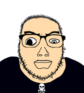 black_shirt eyes glasses lips shirts skull skull_and_bones stubble subvariant:kai variant:uncjak white_background white_skin // 900x1000 // 86.2KB