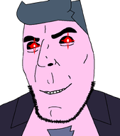 chest chest_hair clothes daddy_dearest eyebrows eyes friday_night_funkin' glowing_eyes hair looking_to_the_right nose pink_skin red_eyes smile stubble subvariant:teutonson teeth transparent_background variant:cobson // 710x808 // 15.8KB