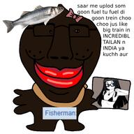 anti_soytan bald black_skin bow choo_choo coomer_artstyle fish fisherman_(namefag) fisherman_(user) lips lipstick nigger noose rope sloptran small_eyes soytan_gooner subvariant:jartycuck thai train variant:chudjak variant:soytan // 640x640 // 108.5KB