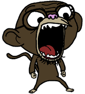 color forehead_lines full_body glasses monkey nose open_mouth rocket_monkeys stubble tail variant:poo_poo_test // 533x591 // 9.4KB