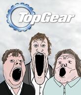 bbc brown_hair clothes cloud jacket james_may jeremy_clarkson logo looking_at_you open_mouth overcast richard_hammond series:trios_&_duos shaved shirts soyjak_trio suit top_gear tv_show variant:gapejak variant:markiplier_soyjak variant:tony_soprano_soyjak white_skin // 1280x1500 // 676.1KB