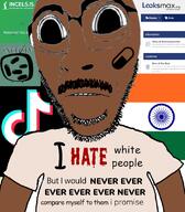 blackpill flag:india i_hate i_would_never incel india indian looksmax pajeet subvariant:hydrocephason variant:cobson // 787x900 // 411.2KB