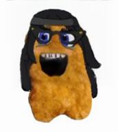 chicken_nugget clothes female gegagedigedagedago glasses hair meta:ai_generated nugget variant:soytan video // 320x356, 7.9s // 1.2MB