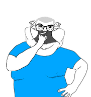 blue_shirt facemask fat grey_hair meta:op_is_a_gringo_looking_for_trouble_for_adding_less_than_5_tags subvariant:branigger variant:brandon // 717x762 // 82.5KB