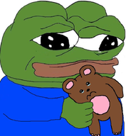 amphibian bear blue_shirt cute doll frog meta:not_oc nas:pepe pepe pepe_the_frog sad subnas:apu teddy_bear // 660x716 // 406.9KB