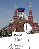 beard closed_mouth communism glasses hand holding_object irl_background kremlin list military_uniform russia smug soviet_union uniform variant:bartender // 941x1177 // 109.7KB