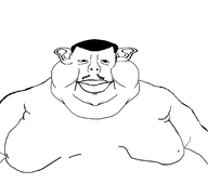 bald beard big_lips closed_mouth eyebrows eyes lips looking_at_you mustache obese subvariant:branigger variant:brandon variant:ukmutt // 1674x1582 // 210.3KB