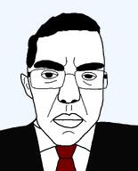 black_jacket clothes glasses hair necktie neutral red_tie series:formal_soyjaks serious subvariant:patrick suit suit_and_tie template variant:chudjak white_skin // 986x1224 // 25.3KB