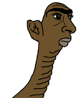 brown_skin ear eyelashes shiny_eyes small_head subvariant:jeetworm unibrow variant:pajeetjak worm // 634x783 // 13.1KB