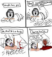 ack anti_soytan bisected bloodshot_eyes clothes cut dismemberment fluffy_pony gore hanging hat knife my_little_pony necklace noose offensive rope sloptran soyjak soytan_will_never_be_a_gem speech_bubble stubble text variant:a24_slowburn_soyjak variant:bernd variant:soytan yellow_teeth // 1284x1418 // 355.7KB