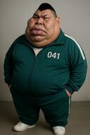 3d angry big_lips brown_skin clothes fat hair lips meta:ai_generated obese satoko_houjou(namefag) squid_game variant:meximutt // 1024x1536 // 3.1MB
