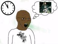 breath clock deep_fried glasses grand_belials_key meta:tagme metal_(music) open_mouth rent_free soyjak stubble thought_bubble variant:soyak // 1333x1000 // 980.6KB