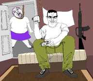 ack acking_trevor boots buff cargo_pants door door_open epx7fclhdrp_is_acking_on_this_image_too flag game_controller grand_theft_auto grand_theft_auto_v gun jimmy_de_santa room rug smile subvariant:chudjak_front subvariant:muscular_chud template trevor_is_acking_on_this_image_but_he's_white_and_he's_trans_btw troon ttd variant:bernd variant:chudjak // 2018x1750 // 241.7KB