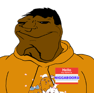 black_eyes black_sclera blond brown_skin buff chiikawa cutebooru_(user) deformed distorted hair hoodie meta:namefags nas niggabooru_(nonexistent_user) series:nonexistant_namefags shitskin smile subvariant:mexiaryan variant:meximutt white_background white_pupils white_skin yellow_hair // 886x872 // 109.3KB