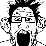 ear glasses hair open_mouth soyjak stubble variant:markiplier_soyjak // 600x800 // 26.5KB