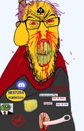 06eb 9a0c clothes dilation dilator discord frog janny meta:namefags neovagina pepe queen_of_spades rage rope soysneed_(user) subvariant:feralrage suit text variant:feraljak yellow_skin // 895x1400 // 367.1KB