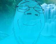 blue_skin calm forest glasses mist music stubble variant:goopjak water waterfall // 800x630, 19.2s // 506.4KB