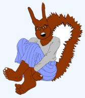 animal foot glasses open_mouth school_uniform skirt subvariant:feralsquirrel tail trend:squirreljakking variant:feraljak yuzugin // 1770x2022 // 616.1KB