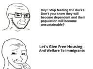 angry black_stubble black_text glasses immigration meme raised_eyebrow smug soyjak stubble text variant:soyak variant:wojak white_background // 732x540 // 153.1KB