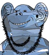 blue_skin creative_commons_license ear redraw small_eyes smile soyjak stubble subvariant:wikiswede variant:impish_soyak_ears wikipedia // 426x469 // 226.7KB