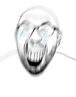 beard blur closed_eyes glasses laughing open_mouth soyjak stubble tear variant:cirrus // 800x1024 // 222.7KB