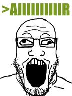 aiiir cross_eyed glasses greentext open_mouth soyjak stubble variant:markiplier_soyjak // 600x800 // 26.6KB