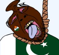 brainlet brown_skin dead deformed distorted flag:india flag:pakistan hanging nigger paki pakistan queen_of_spades shitskin suicide tongue variant:bernd yellow_sclera yellow_teeth // 1677x1569 // 339.5KB