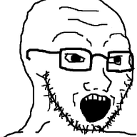 animated ext=gif glasses open_mouth shaved stubble transformation variant:soyak variant:wojak // 632x756 // 74.7KB