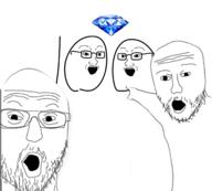 4soyjaks beard gem glasses looking_at_you open_mouth stubble variant:soyak variant:two_pointing_soyjaks // 1557x1405 // 565.7KB