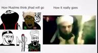 4chan afghani afghanistan arab arabic_text arm balaclava beard black_skin bomb clothes dynamite explosive flag:free_syrian_army flag:isis flag:islamic_state flag:syrian_rebels glasses hand hat headband holding_object isis islam islamic islamic_state jihad mask music nazism open_mouth pisslam pointing_up pol_(4chan) politics sound soyjak stubble suicide_bomber swastika taliban terrorist tmd total_mudslime_death total_muslim_death tshirt turban variant:el_perro_rabioso variant:impish_soyak_ears variant:markiplier_soyjak variant:soyak video // 1960x1080, 88.2s // 99.0MB