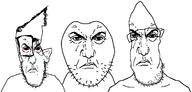 angry deformed_trio glasses punisher_face red_eyes stubble subvariant:brunetto variant:bernd variant:parrotjak variant:sloppy // 1226x588 // 42.2KB