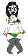 bikini flag flag:mozambique glasses smile variant:soytan // 1133x2252 // 51.3KB