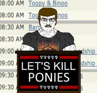 4chan artist:conservativewaluigi buff doom lee_goldson let's_kill lets_kill_niggers my_little_pony subvariant:muscular_chud variant:chudjak // 1338x1297 // 606.4KB