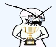 angry beard crying glasses holding_object meta:the_fact_that_this_wasn't_posted_here_before_is_fucking_astonishing open_mouth selfish_little_fuck trophy variant:cryboy_soyjak // 1180x987 // 477.8KB