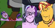 3soyjaks ack are_you_soying_what_im_soying car colorful dead glasses horn irl irl_background mane my_little_pony open_mouth pony roadkill starlight_glimmer stubble subvariant:wholesome_soyjak sunset_shimmer twilight_sparkle variant:a24_slowburn_soyjak variant:bernd variant:gapejak // 2007x1026 // 1010.8KB