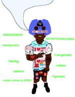 argentina bbc belgium black_shoes black_skin blacked bolivia buff clothes coal discord flag flag:argentina flag:belgium flag:bolivia flag:italy flag:morocco flag:netherlands flag:serbia flag:spain flag:transgender_pride_flag glasses greentext i_love int_(4chan) italy manlet minecraft morocco nazism newfag pink_lips pink_shirt queen_of_spades serbia spain speech_bubble speech_bubble_empty subvariant:unbotheredchud swastika tranny variant:cobson white_skin // 1246x1608 // 146.8KB