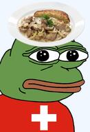amphibian bald closed_mouth clothes country europe european flag flag:switzerland food frog green_skin irl lips looking_at_you nas nas:pepe neutral pepe_the_frog series:pepe_hat swiss switzerland transparent_background tshirt zurcher_geschnetzeltes // 1008x1479 // 591.5KB amphibian bald closed_mouth clothes country europe european flag flag:switzerland food frog green_skin irl lips looking_at_you nas nas:pepe neutral pepe_the_frog series:pepe_hat swiss switzerland transparent_background tshirt zurcher_geschnetzeltes // 1008x1479 // 591.5KB