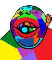 colorful colors deformed ear heterochromia stubble subvariant:gapealien // 721x832 // 152.3KB