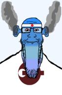 angry bald bloodshot_eyes blue blue_skin calm closed_mouth ear flag flag:japan flag:nara fume glasses japan nara ogre_ears seethe smoke soyjak stretched_chin stubble template todofuken transparent_background variant:markiplier_soyjak // 823x1250 // 55.7KB